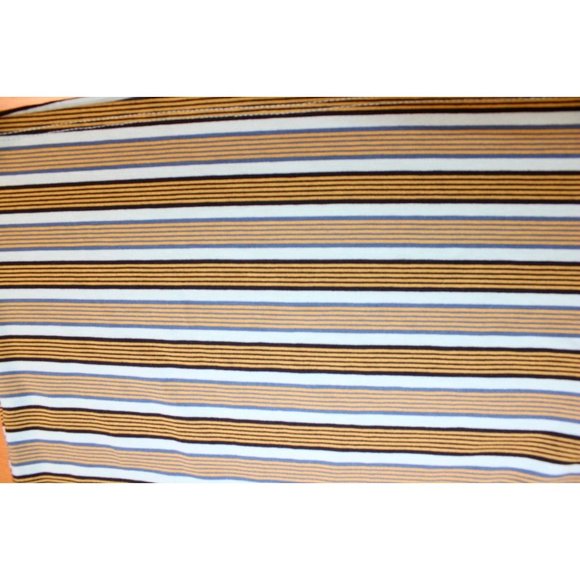 Womens Lularoe Gigi Short Sleeve SS Shirt Top XS Beige Teal Striped NWT - Picture 5 of 5